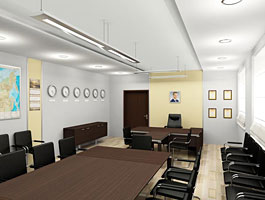 Дизайн кабинета руководителя, дизайн кабинетов – ЭОС, Екатеринбург